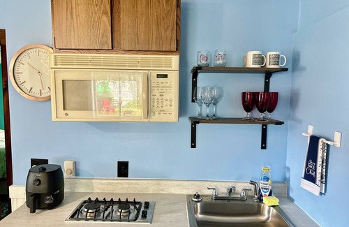 Biddeford Apartment | House dwelling that combines The bedroom kitchen and living area into one space