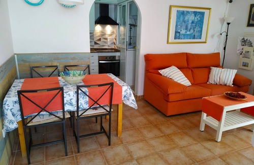 San Juan de los Terreros House | House with terrace of flowers and solarium, near beaches, A/C, wifi, Sat TV, BBQ