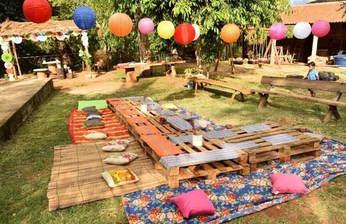 Triunfo House | House for holiday rentals. With swimming pool and waterfall.