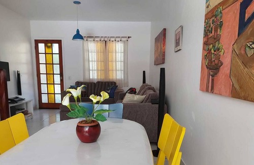 Praia Grande House | House with barbecue in front of Praia Grande