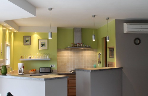 Les Vans House | House with panoramic views, heated pool. 4-star national rating.