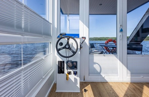 Herrenwyk Boat Rental | Houseboat on the Trave - license free for 4 people