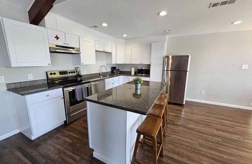 Barrett House | Houston Riverfront Getaway house with pool and hot tub