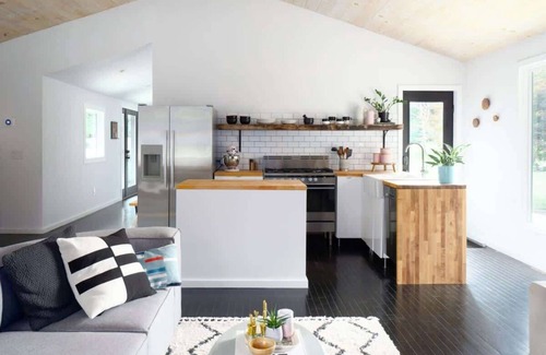 Kerhonkson House | Hudson Valley Black Barn: Views-Fireplace-Pit-Pool