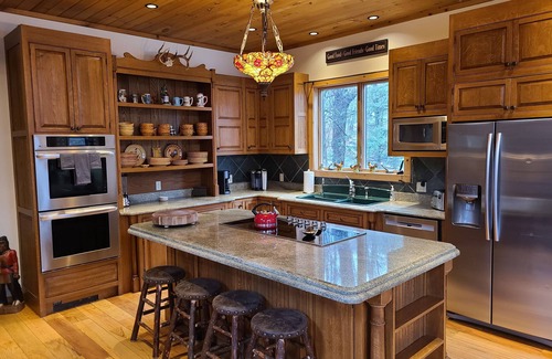 Greentown House | *HUGE 5000SF* Lake Wallenpaupack 250FT Lakefront,Beach Sleeps 12 +Boats included