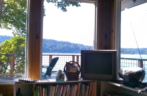 Vashon Island Cabin | Huge deck, spectacular views and the beach. Waterfront hideaway.