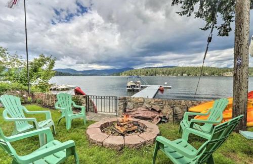 Newman Lake House | Huvila Haven Lake Front Home with Dock and Hot Tub