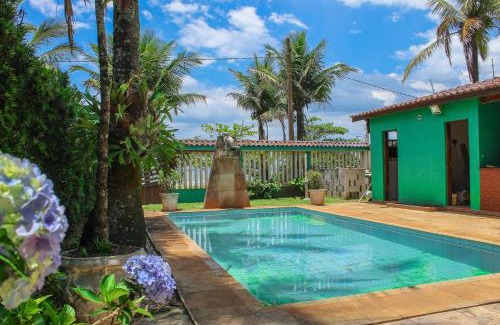 Itanhaem House | I148 - Casa com 4 dorm l Piscina, Churrasqueira e WI-FI