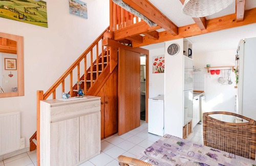 Les Ayguades House | IB123 Pavilion studio mezzanine with WIFI in residence with swimming pool