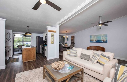 New Smyrna Beach House | ICW Access Water 2 Bed Two Bath Villa Floating Dock Optional Up to 22 foot boat