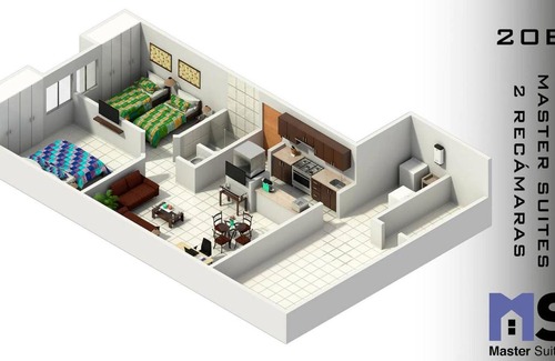 Desarrollo San Pablo Apartment | Ideal Suite Estadías largas Blvd B Quintana 20B