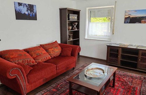 Poppenhausen Condo | Idyllic and quiet vacation apartment at the Ebersburg
