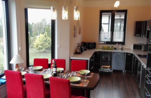 gmina Bedzino House | Idyllic in the middle of nature on the banks of Lake Jamnosee, For families with dogs