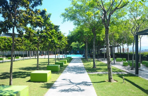 Downtown Kota Kinabalu Apartment | Imago Loft at the roop top with garden view