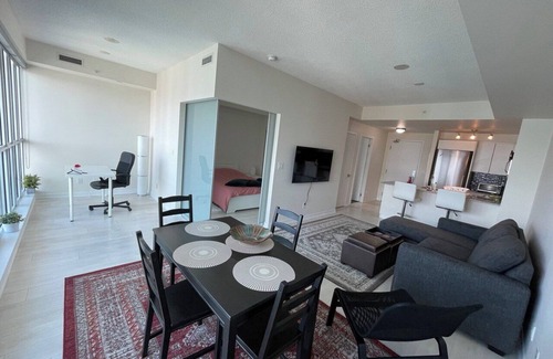 King West Village Condo | Immaculate furnished one bedroom + den at Liberty Village, Toronto Downtown