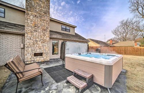 South Tulsa House | Immaculate Woodland View Retreat with Hot Tub