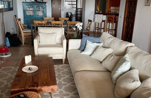 Atlanterra Apartment | Impressive duplex with sea views on the beach front, 1 minute away from beach
