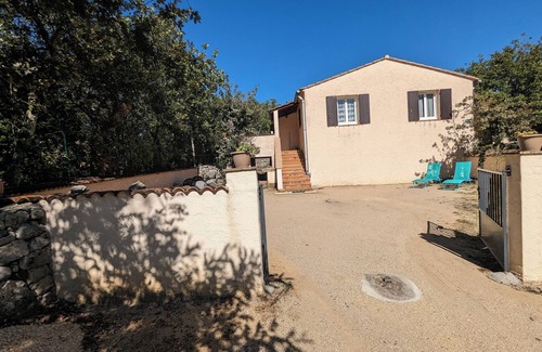 Balazuc House | In Balazuc (listed village): 4-room gite with air conditioning and wifi + swimming pool and Ardèche river