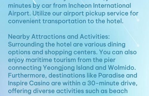 Yeongjong-dong Hotel | Inchon sky and sea ocean view hotel