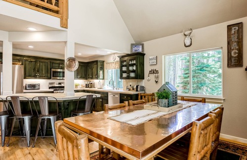 Soda Springs House | Incredible house with loft with furnished patio, fireplace, and grill