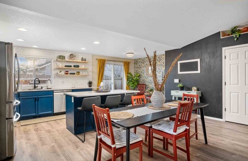 Evergreen House | Incredible Single Level Home, Open Layout, All New Decor and Furnishing, Fenced Backyard, Patio