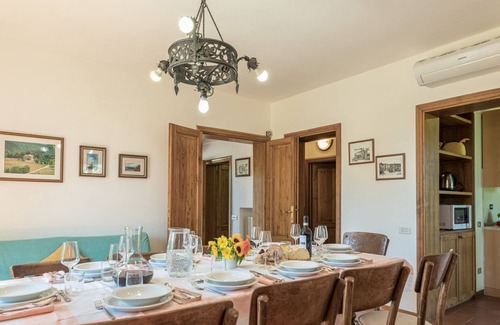 Monticiano Villa | Independent holiday house surrounded by a wide fenced garden with pool , located in the Tuscan coun
