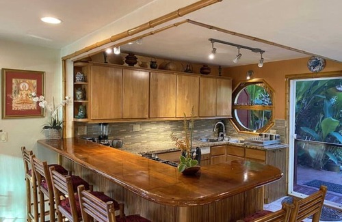 Haiku House | Indian Room at Maui Eco Retreat: Ocean, Waterfall, & Scenic Hiking Trails!