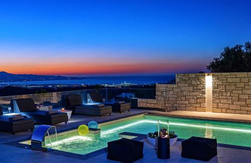 Heraklion Apartment | Indigo Villa with private Pool-Gym-Sauna-BBQ by Hospi