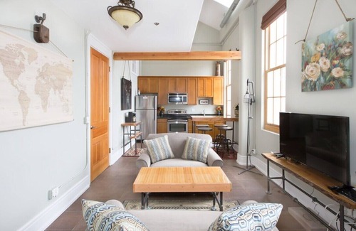 Traverse City Condo | Industrial-Chic Loft