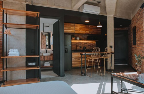Laureles Apartment | Industrial Chic Loft in Front of Unicentro Mall
