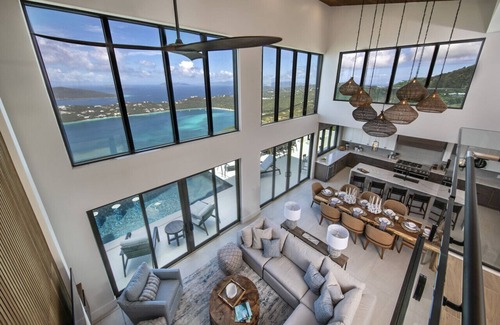 North Side House | Infinity Pool Over Looking Magen's Bay and the BVI- Island Serenity