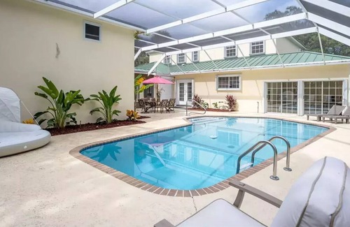 Roseland House | Intracoastal estate: waterfront, pool, private beach-close to everything!