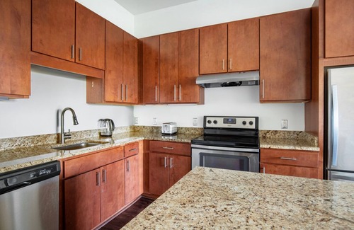 Cambridge Apartment | Inviting Alewife 2BR w/Gym & W/D, nr Red Line, by Blueground