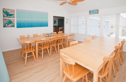Sandbridge House | Inviting beach villa w/enclosed backyard, private pool, central AC, WiFi, patio