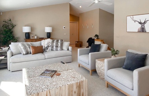 West Hartford House | Inviting home in resort setting w/ skiing, pool, fitness area, fireplace, & W/D