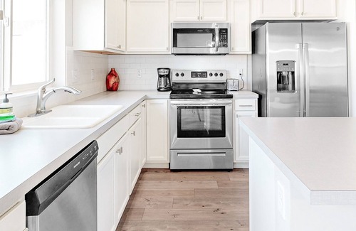 Meridian House | Inviting home with game room, central AC, full kitchen, & W/D