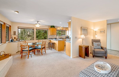 Neahkahnie Beach House | Inviting home with spectacular view, hot tub, balcony, fireplace, & W/D