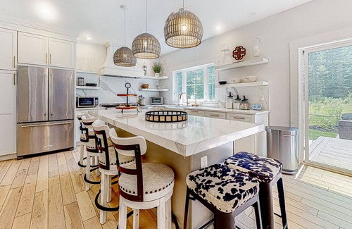 Salisbury House | Inviting house in Salisbury with EV charger, balcony, firepit, and gas grill