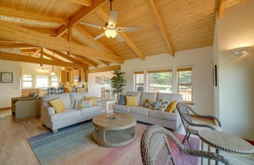 Manchester House | Inviting Manchester Home with Hot Tub Near Beach!