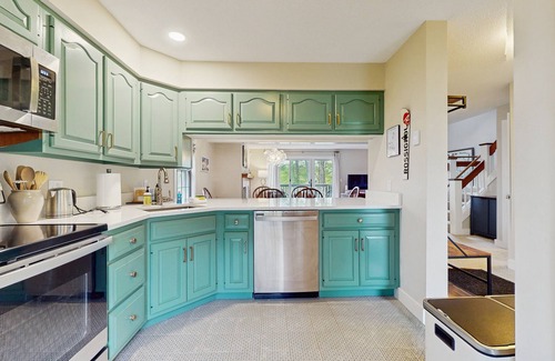West Hartford Condo | Inviting three-story condo with decks - near the Quechee Club