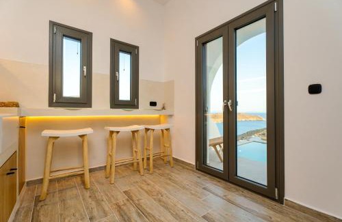 Ios Town Villa | Ios Seaside house with sunset view and small pool