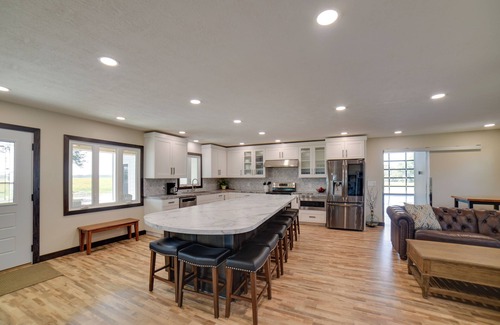 Renner House | Iowa Family Home w/Valley Views & Rooftop Deck
