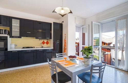 Angera Apartment | Iris Apartment Lake Maggiore with Lake View, Balconies, Air Conditioning and Wi-Fi