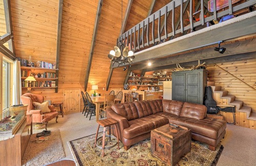 Irwin Cabin | Irwin A-Frame Cabin w/Deck & Mountain Views!