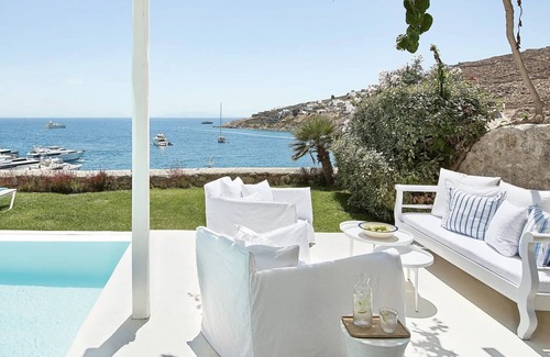 Platis Gialos Villa | ISholidays Mykonos Blu Cobalt Villa PrivHeatedPool