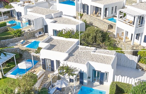 Platis Gialos Villa | ISholidays Mykonos Blu Island Villa Private Pool
