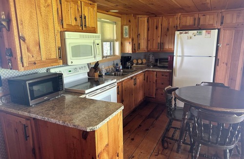Fort Kent Mills House | Island Escape on Long Lake with beautiful views on Long Lake.