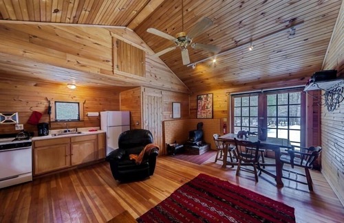 Milford Cottage | Isolated Charming Knotty Pine Cottage on 575 Acre Forest Preserve