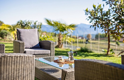 Castelvecchio Alto Apartment | Holiday Apartment 'Weitblick Kaltern' with Mountain View, Private Terrace, and Garden