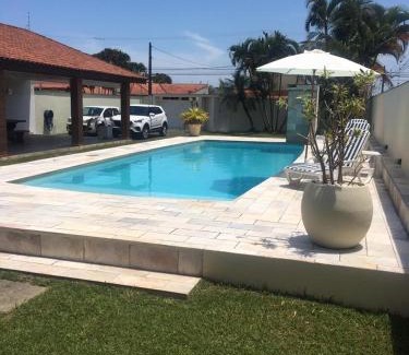 Cibratel II House | Itanhaém Maravilhosa, Bilhar, Sky, WiFi, Piscina e churrasqueira grande, Gramado, Casa linda de alto padrão a 600m praia